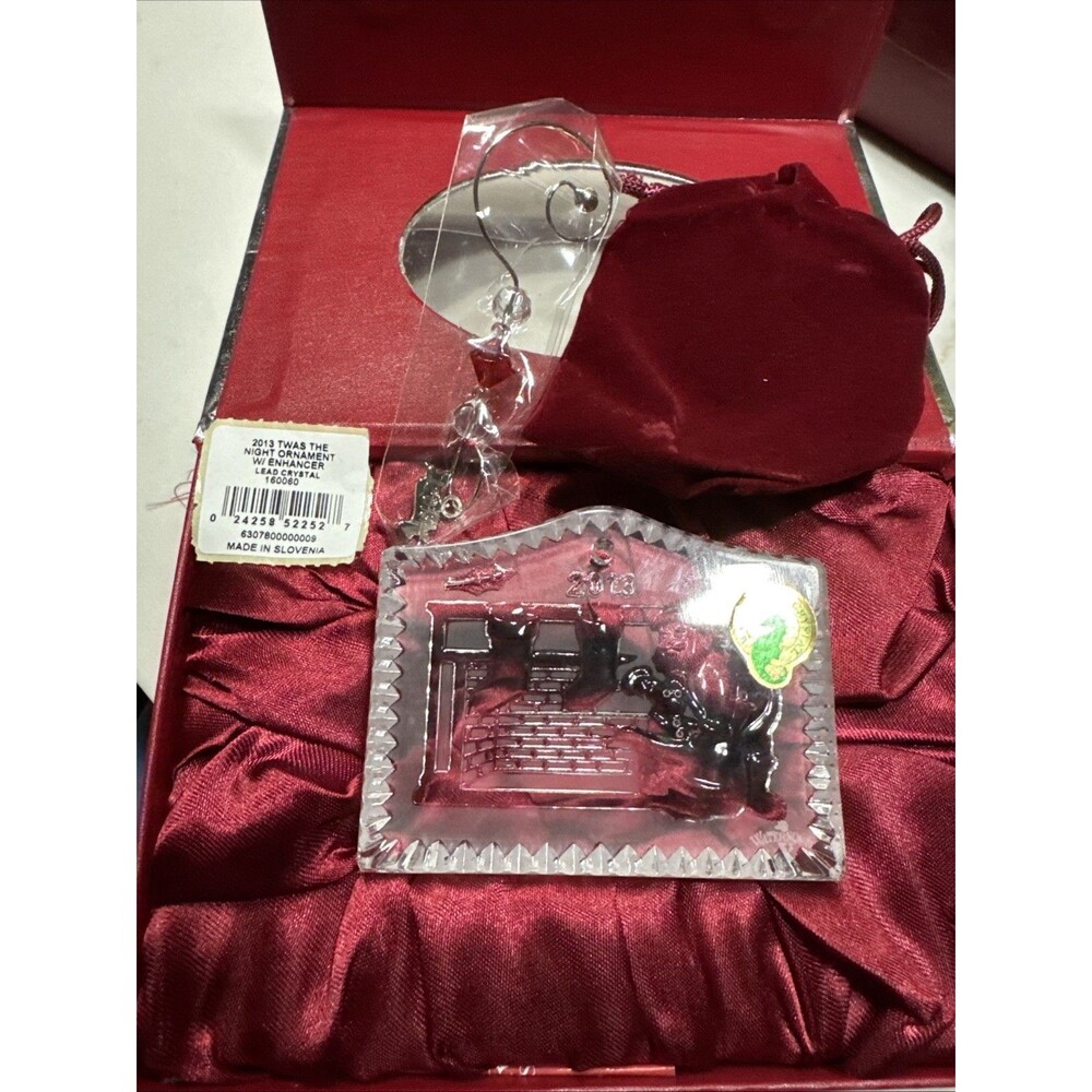 Waterford Crystal 2013 'Twas The Night Before  XMAS *ORNAMENT  NEW / Box